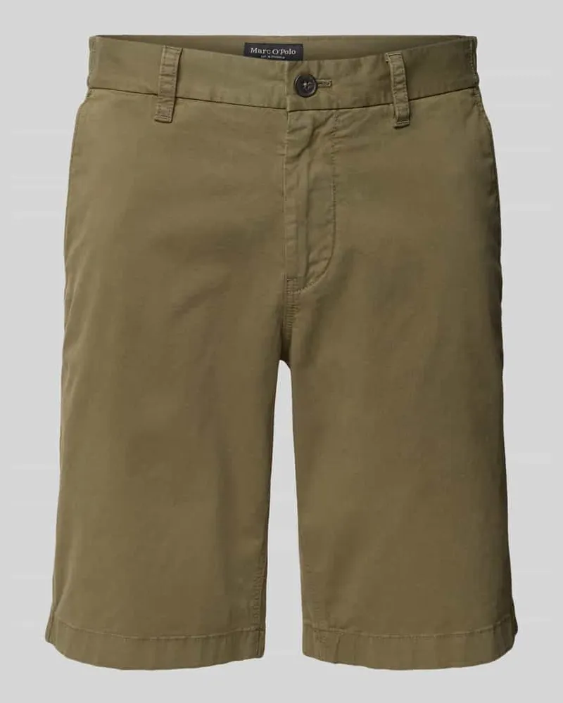 Marc O'Polo Regular Fit Bermudas aus Twill-Baumwoll-Mix Modell 'RESO JOGGER 