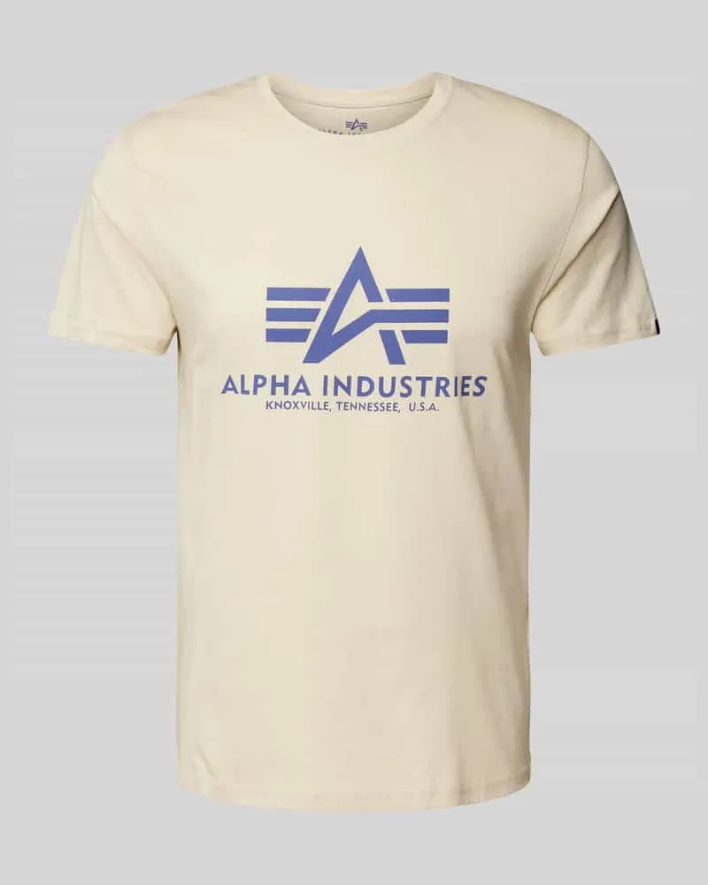 Alpha Industries T-Shirt mit Label-Print 