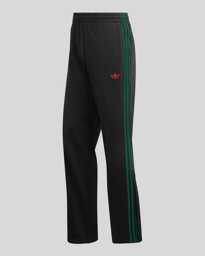 adidas Regular Fit Sweatpants mit Baumwoll-Anteil Modell "Firebird Black