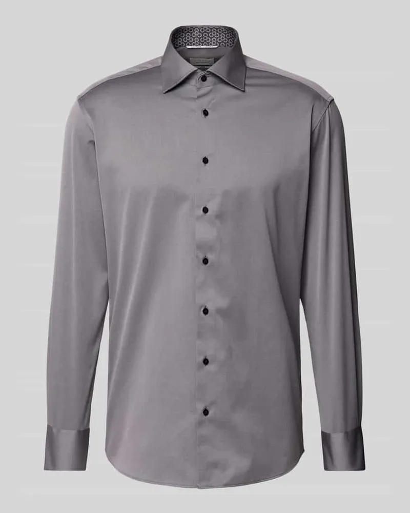 Eterna Modern Fit Business-Hemd mit Kentkragen 