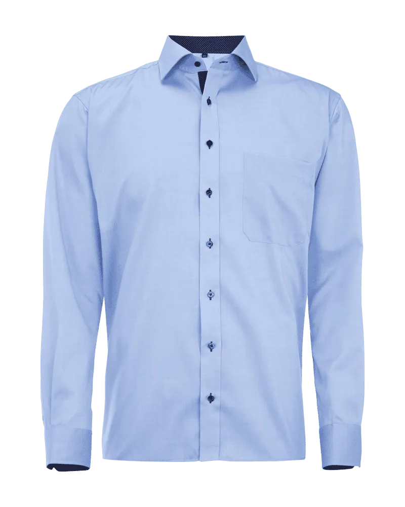 Eterna Comfort Fit Business-Hemd mit Knopfleiste Bleu