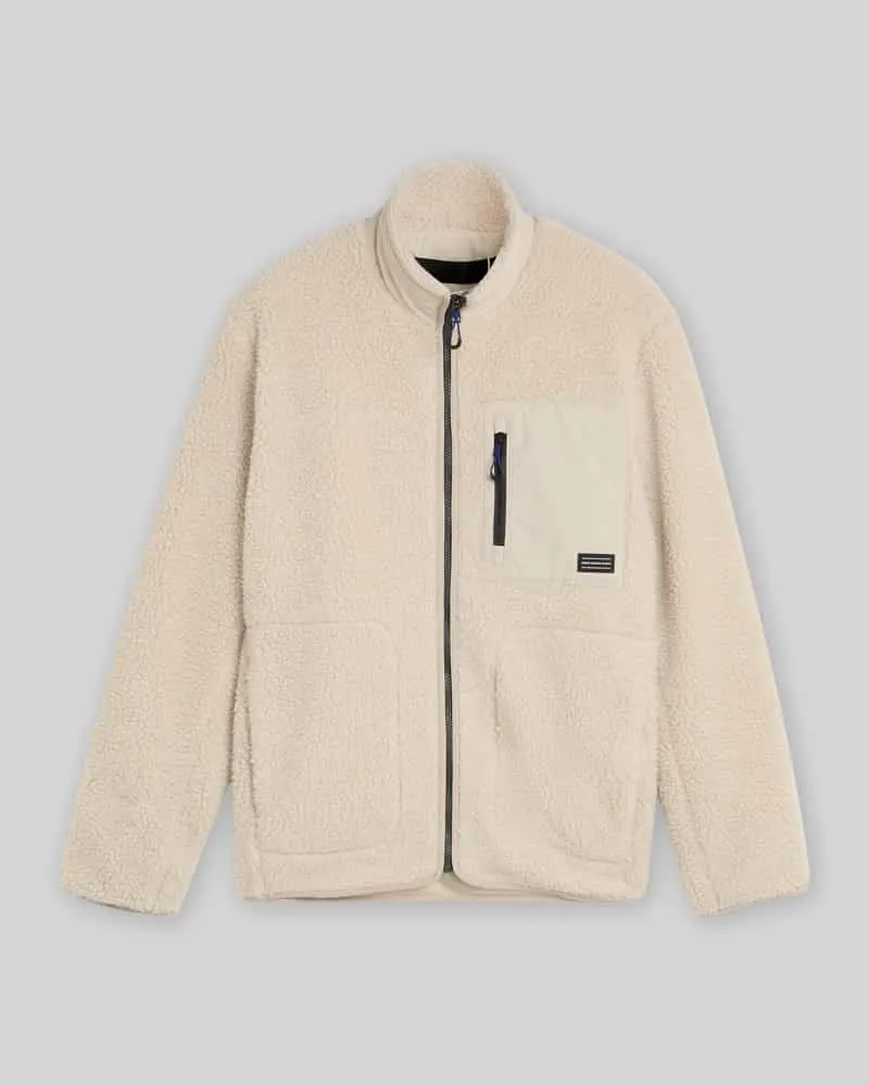 Tom Tailor Teddyjacke mit Brusttasche Beige