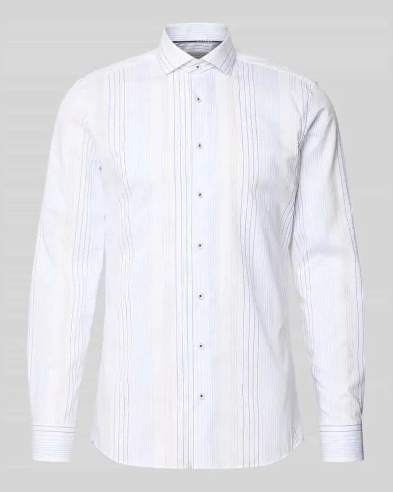 Eterna Slim Fit Business-Hemd aus Baumwolle mit Haifischkragen Sand