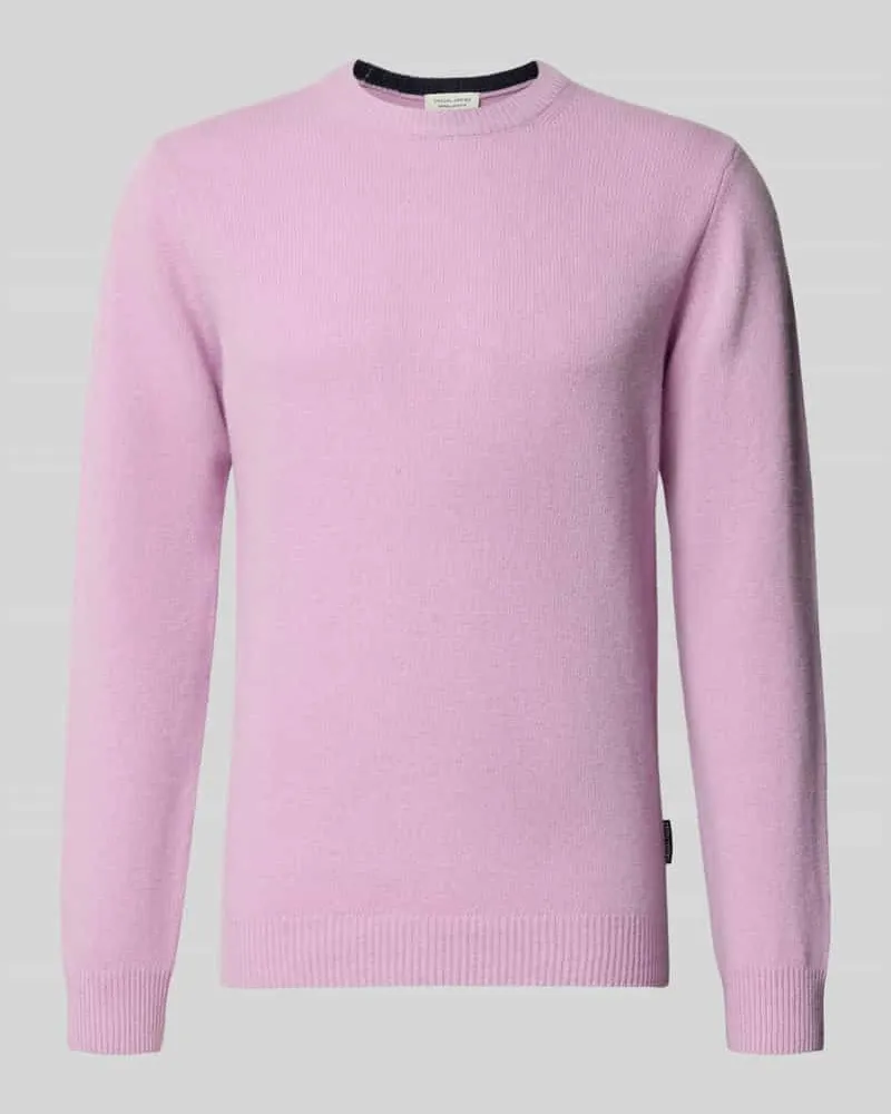 Casual Friday Strickpullover mit Rundhalsausschnitt Modell 'KARL Flieder