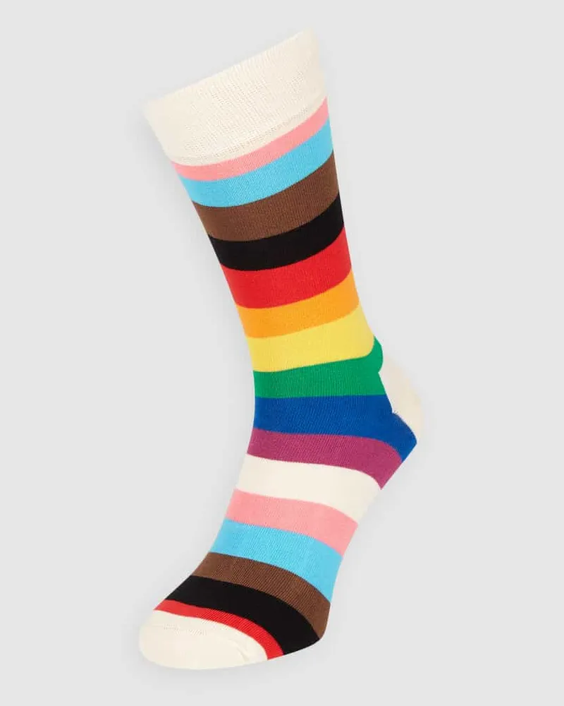 Happy Socks Socken mit Kontraststreifen Modell 'Pride Stripe 