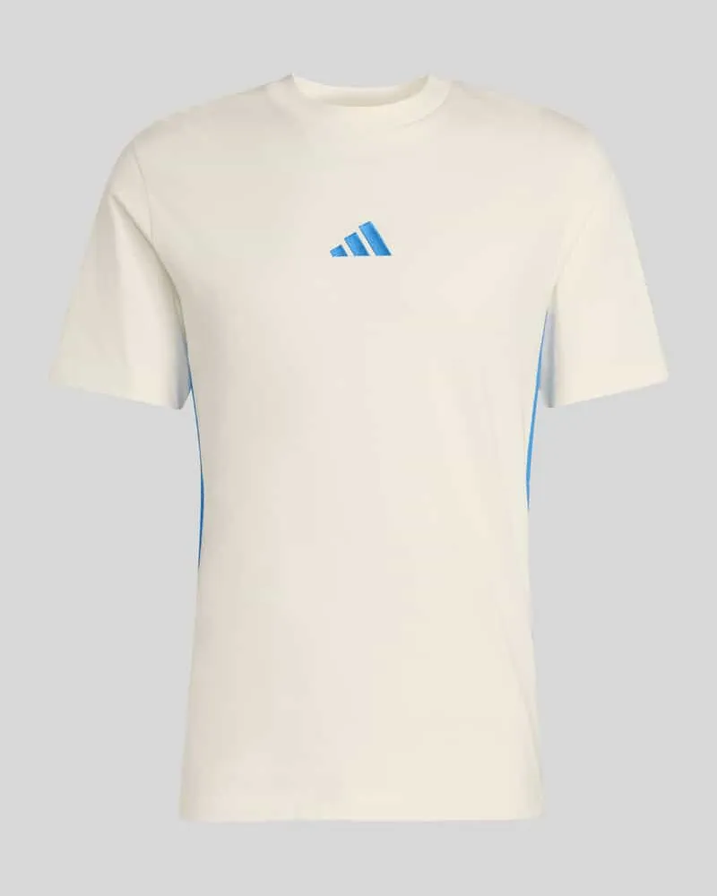 adidas Regular Fit T-Shirt aus reiner Baumwolle Offwhite