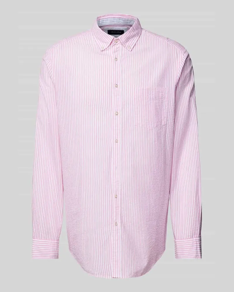 Christian Berg Regular Fit Freizeithemd mit Button-Down-Kragen 
