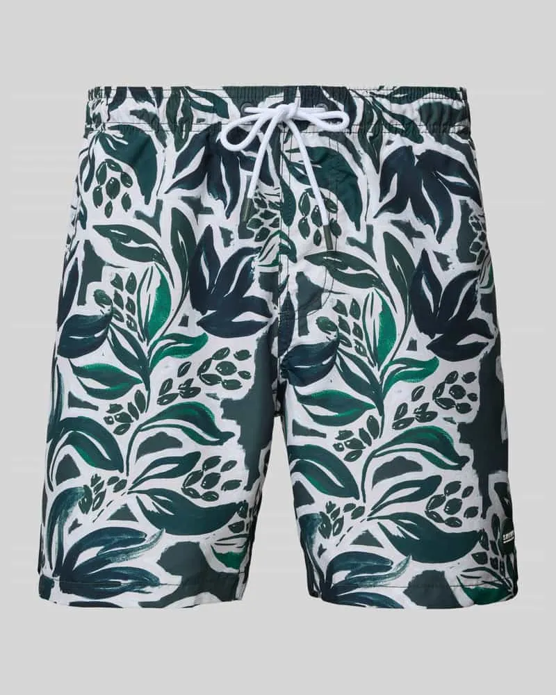 Shiwi Regular Fit Badehose mit Label-Patch Modell 'Mike 