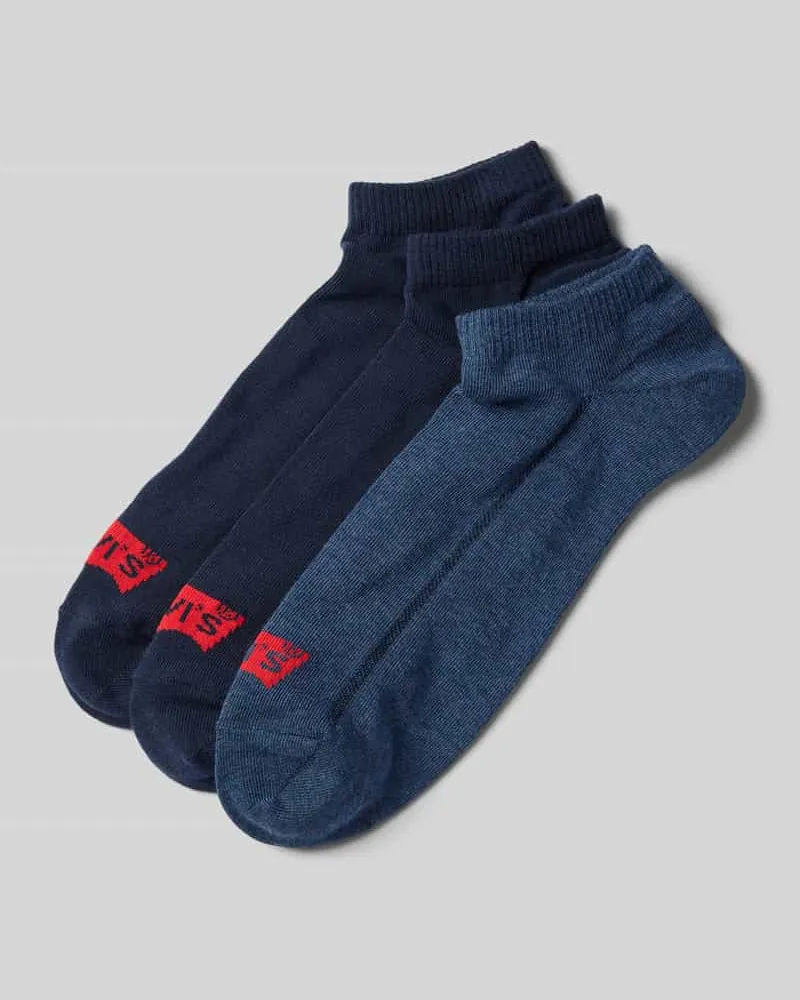 Levi's Socken mit Label-Detail Modell 'LOW CUT BATWING LOGO' im 3er-Pack 