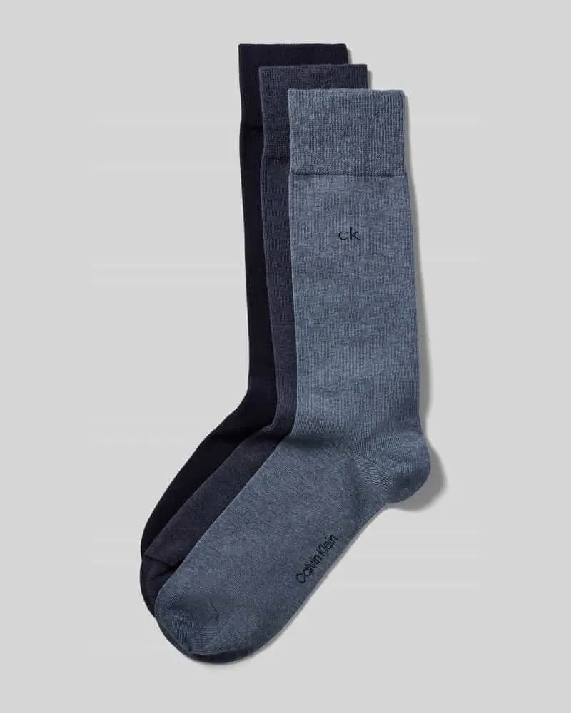 Calvin Klein Socken aus Baumwoll-Mix im 3er-Pack Jeansblau