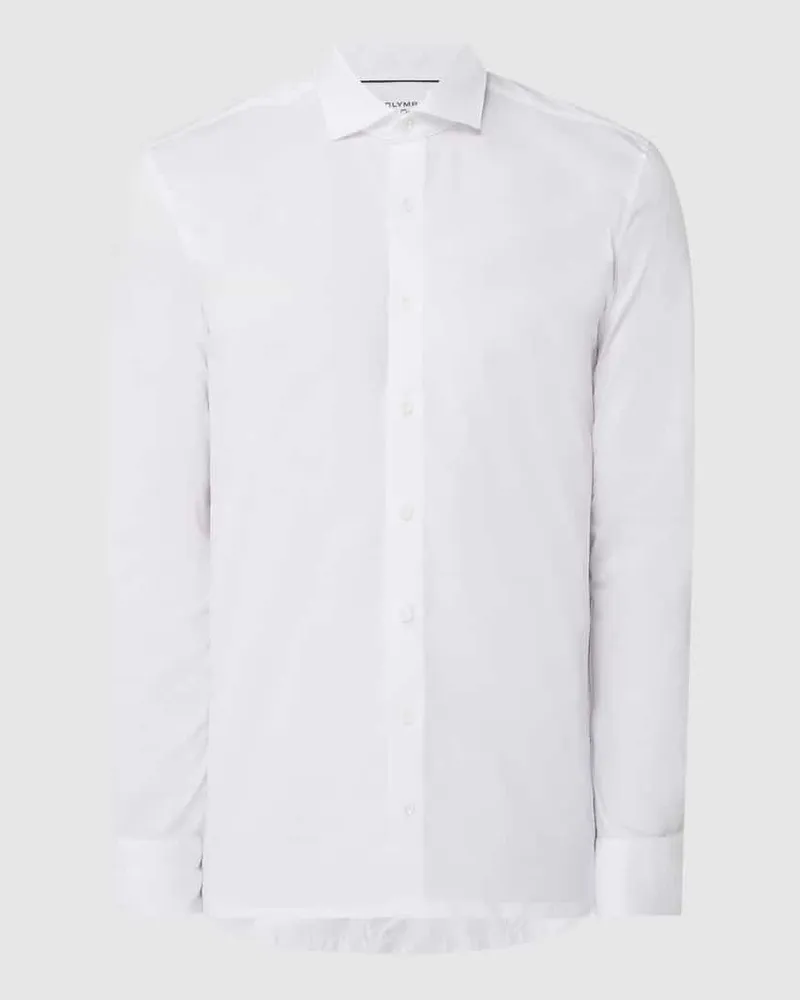Olymp Slim Fit Businesshemd in Premiumqualität Modell 'NEW YORK Weiss