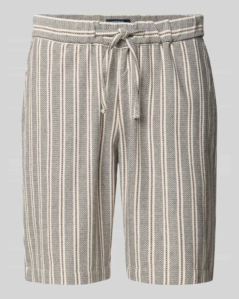 McNeal Bermudas mit Gesäßleistentasche und Kordelzug Blau