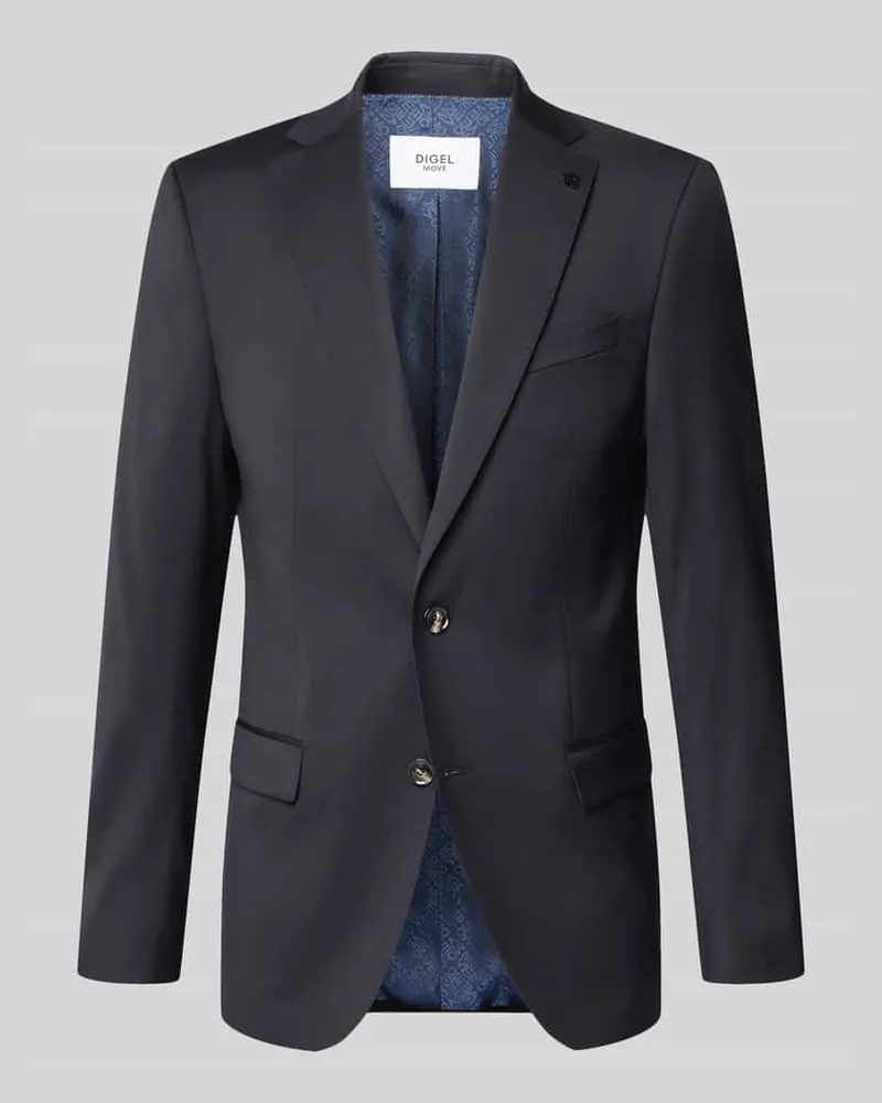 Digel Slim Fit 2-Knopf-Sakko mit Pattentaschen Modell 'Move Alesso Marine