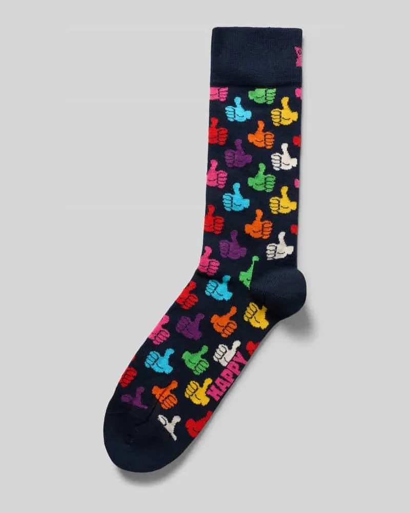 Happy Socks Socken mit Allover-Motiv-Print Marine