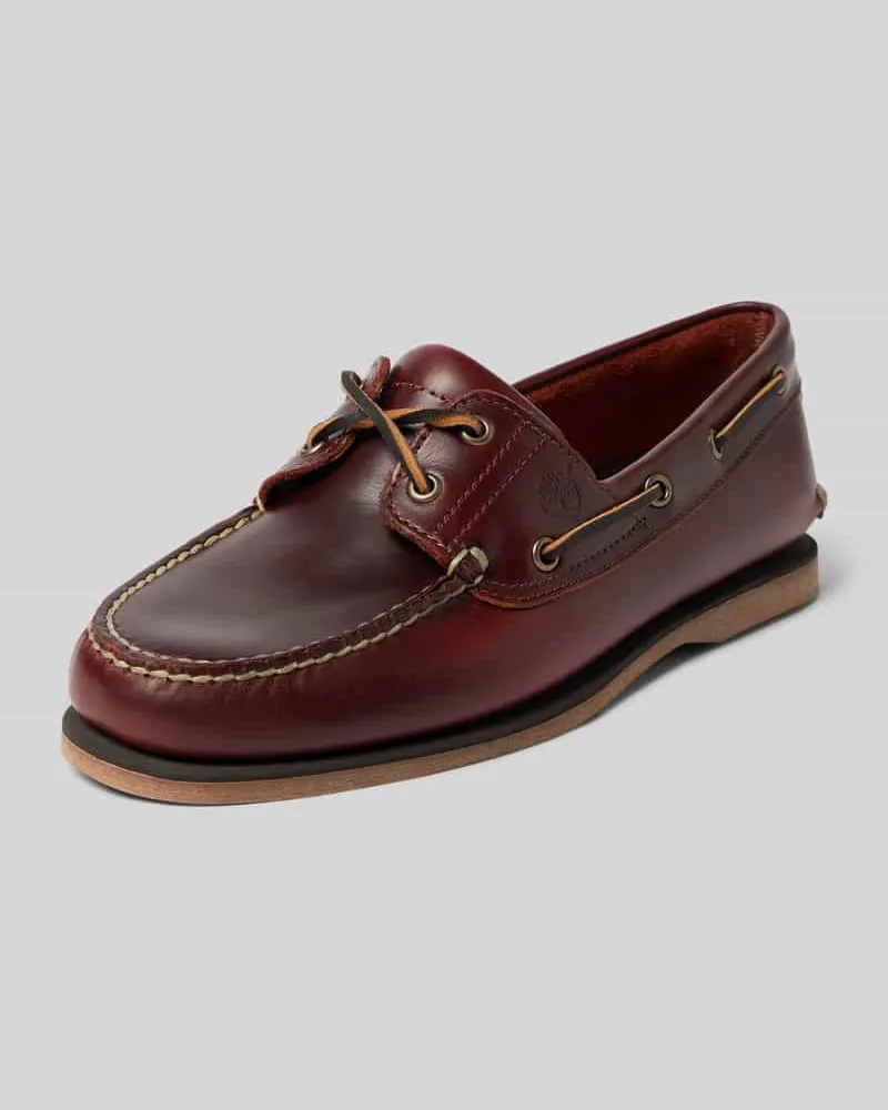 Timberland Lederbootsschuhe mit Logo-Detail Modell 'Classic Boat 