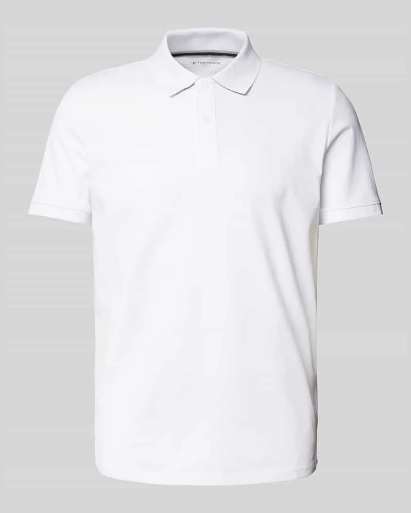 Tom Tailor Regular Fit Poloshirt aus Baumwoll-Piqué mit Logo-Stitching 