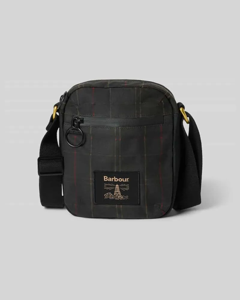 Barbour Wasserabweisende Umhängetasche mit Label-Patch Anthrazit