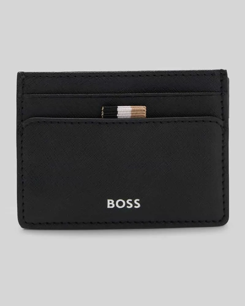 HUGO BOSS Kartenetui aus echtem Rindsleder 