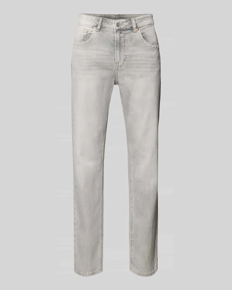 Pepe Jeans Straight Fit Jeans aus Baumwoll-Mix Modell 'CASH Jeansblau