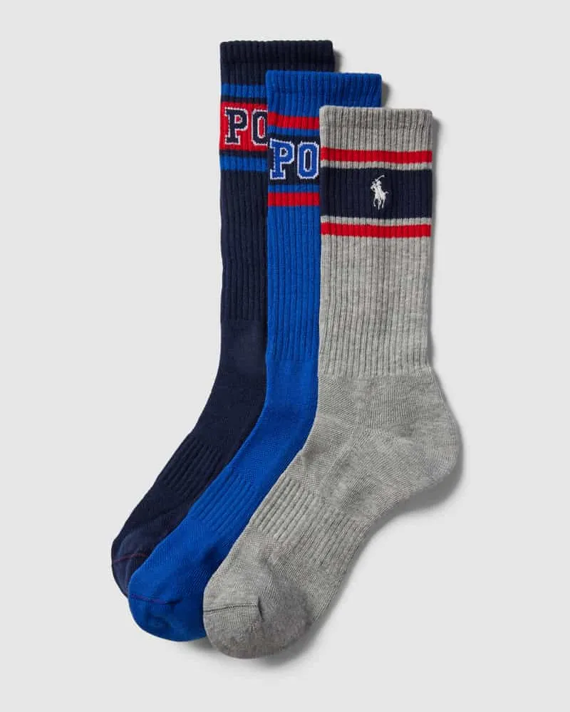 Ralph Lauren Socken mit Label-Details im 3er-Pack Modell 'VARSITY 