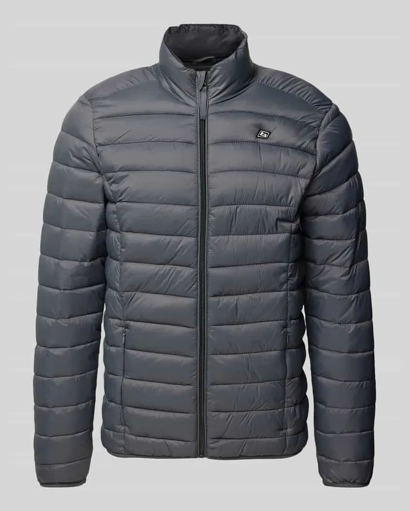 Blend Steppjacke mit Reißverschlusstaschen Modell 'Romsey Anthrazit