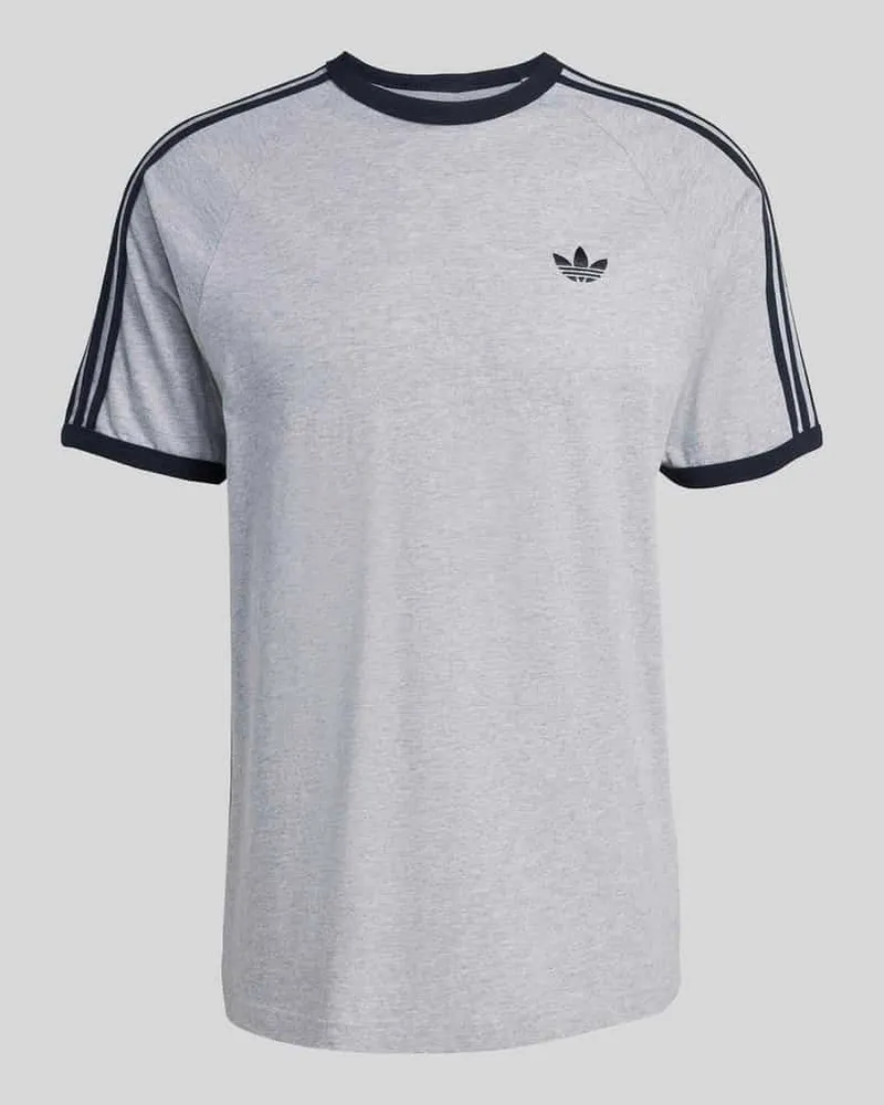adidas Regular Fit T-Shirt aus reiner Baumwolle Mittelgrau