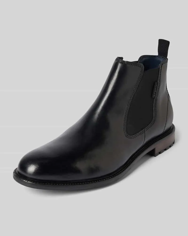 Bugatti Chelsea Boots aus Leder mit Zugschlaufe Modell 'Bonifacio 