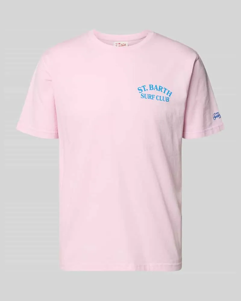 MC2 Saint Barth T-Shirt mit Label-Prints Modell 'PORTLAND Hellrosa