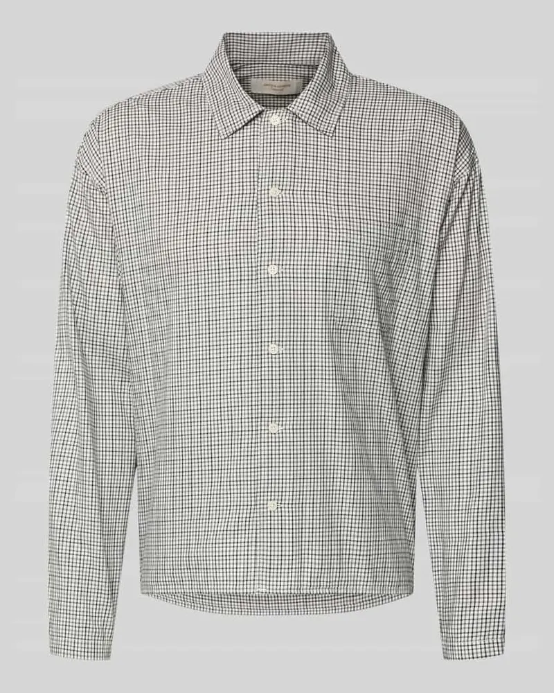 Jack & Jones Regular Fit Freizeithemd aus Baumwolle Modell 'AUSTIN Hellgrau