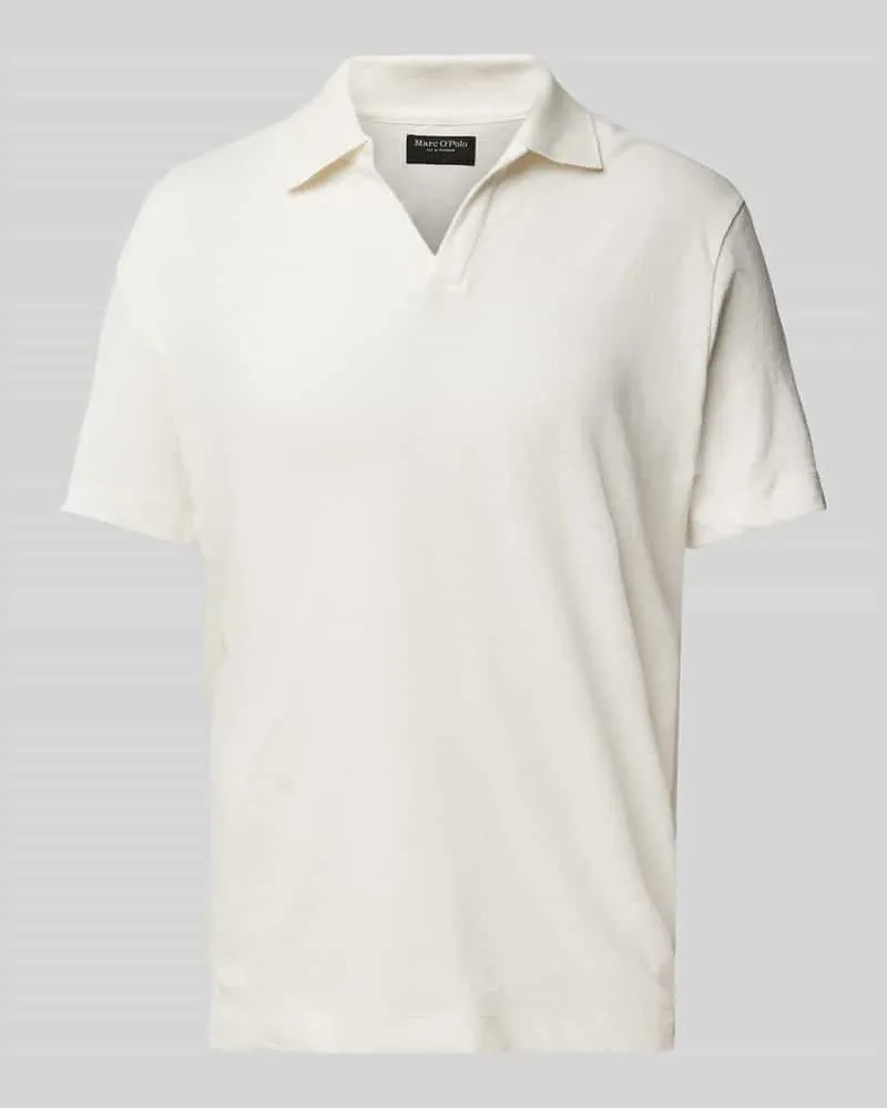 Marc O'Polo Regular Fit Poloshirt aus Baumwoll-Leinen-Mix 