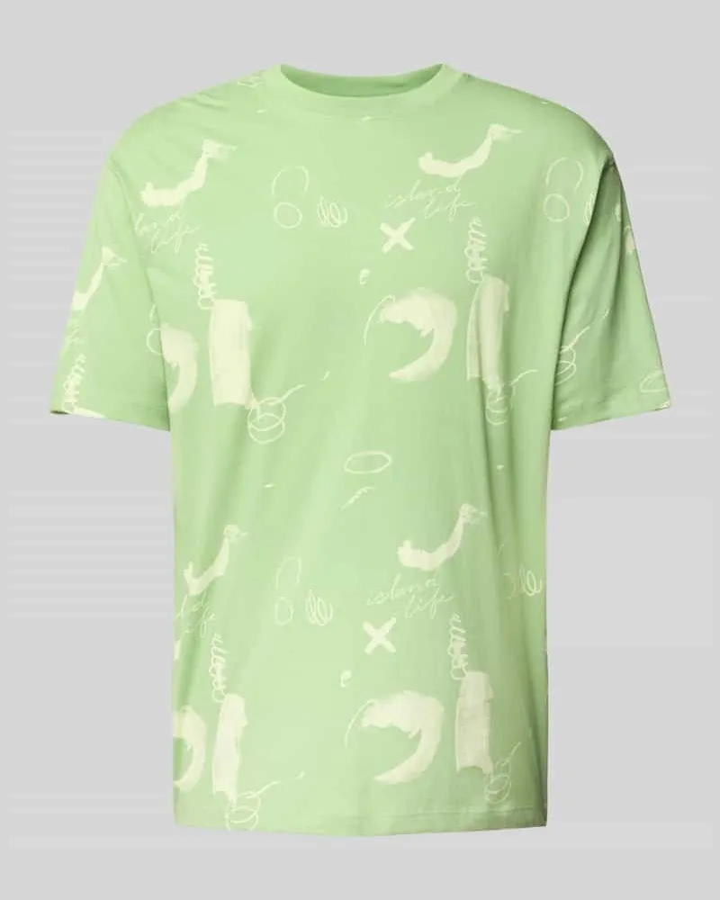 Scotch&Soda T-Shirt mit geripptem Rundhalsausschnitt 