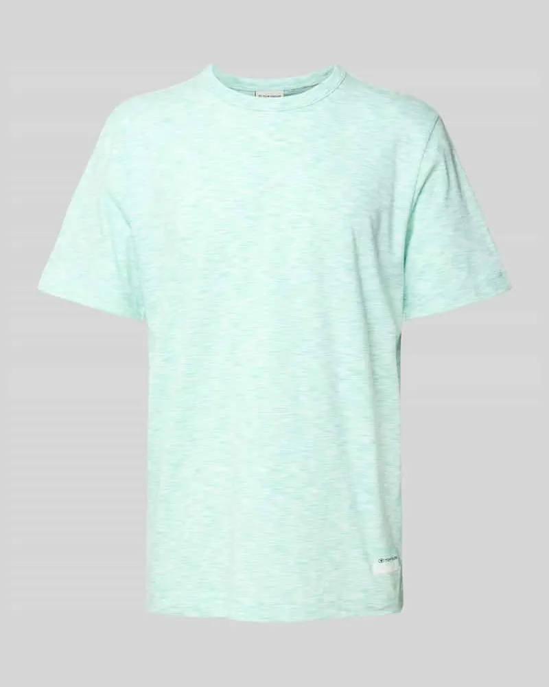 Tom Tailor Regular Fit T-Shirt aus reiner Baumwolle Helltuerkis