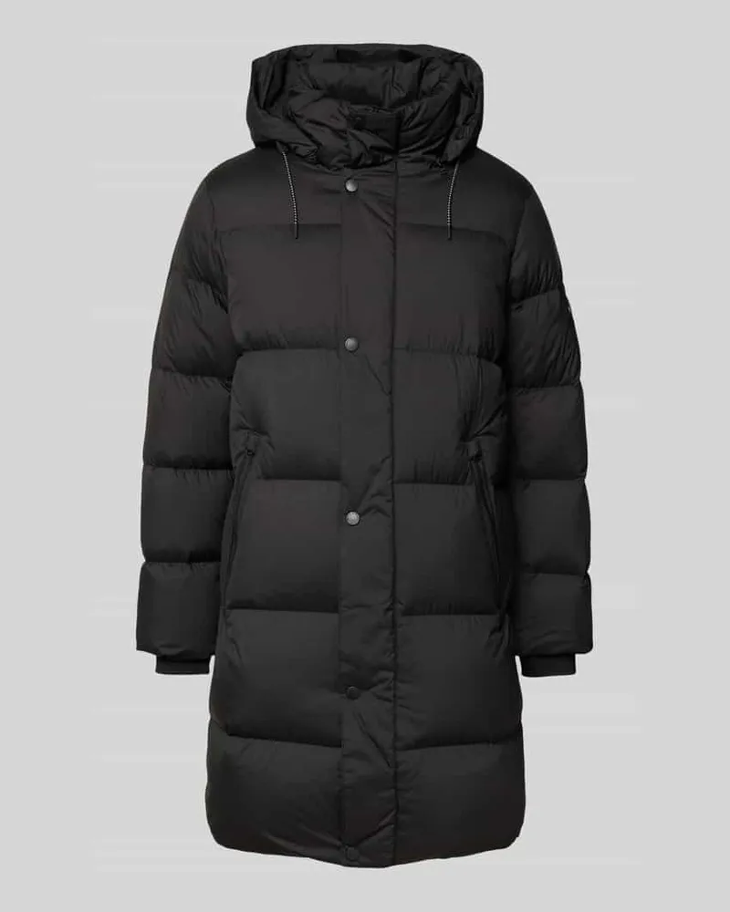Marc O'Polo Regular Fit Daunenmantel mit Rucksackriemen Black