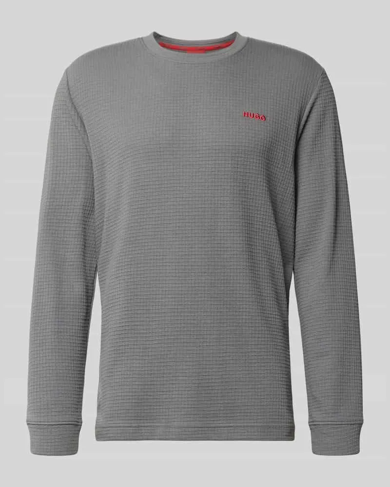 HUGO BOSS Regular Fit Langarmshirt aus Baumwoll-Mix Modell 'AUSTIN 
