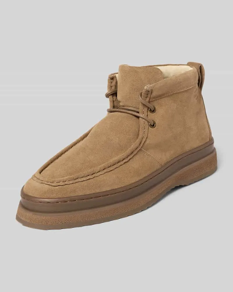 Gant Schnürschuhe mit strukturierter Sohle Sand