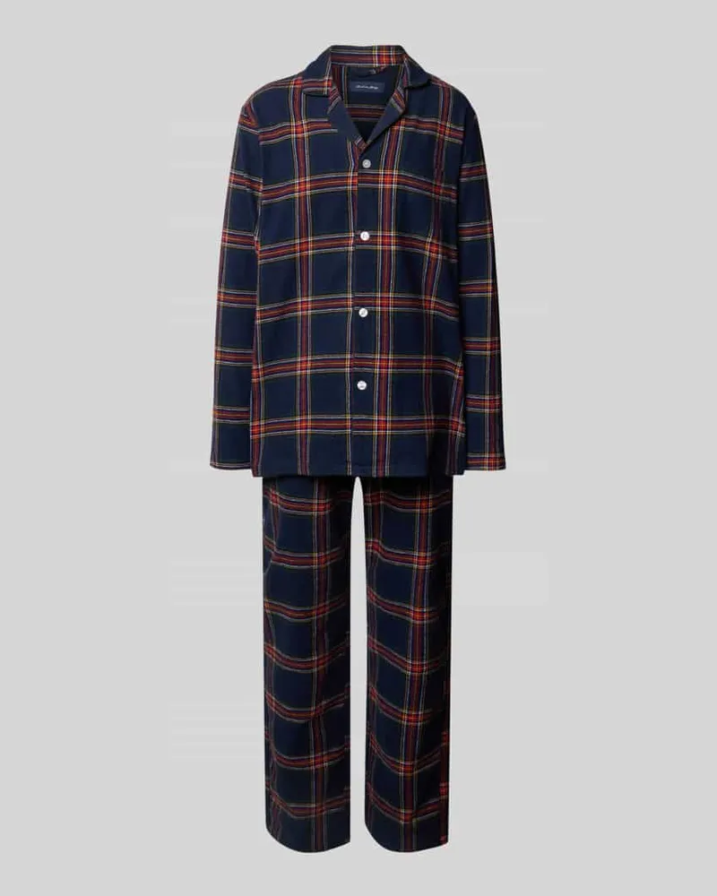 Christian Berg Pyjama mit Knopfleiste 