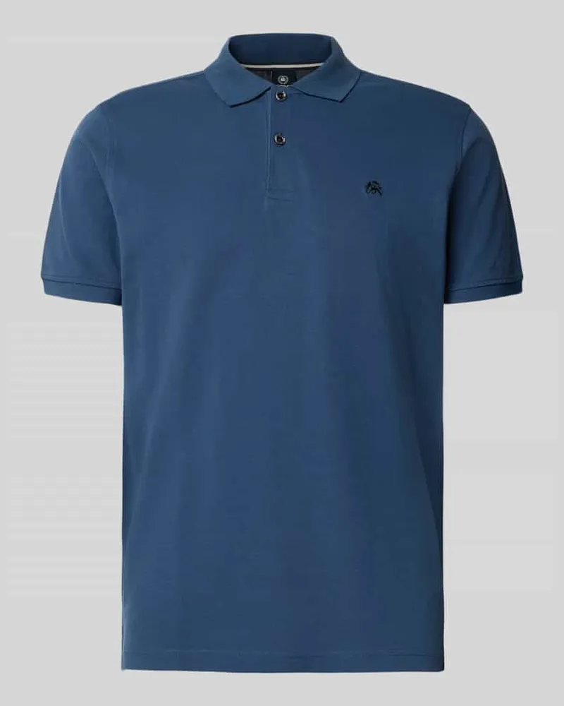 Lerros Poloshirt mit Label-Stitching 