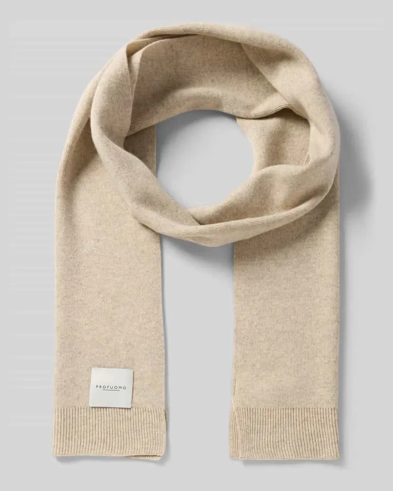 Profuomo Schal mit Label-Detail Beige