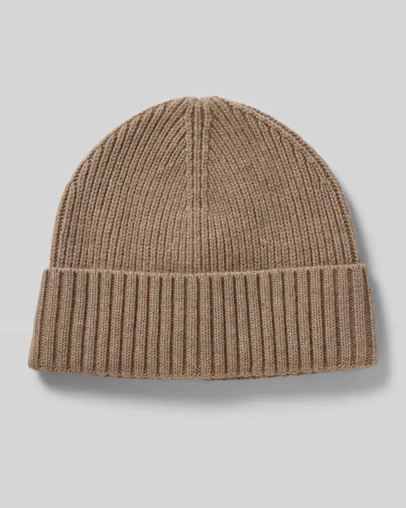 McNeal Beanie aus Wolle-Kaschmir-Mix Taupe
