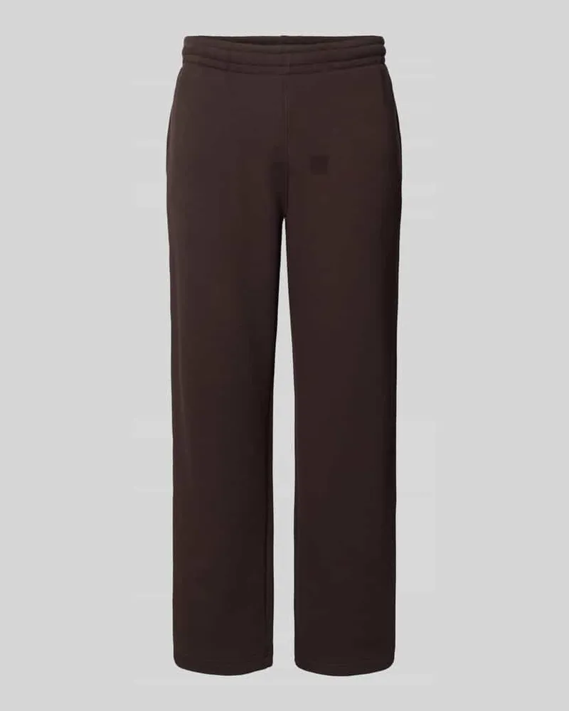 Lacoste Loose Fit Sweatpants aus reiner Baumwolle Schoko