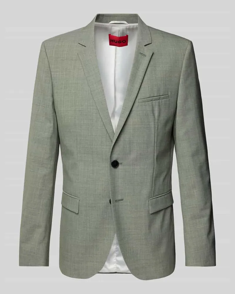 HUGO BOSS Slim Fit 2-Knopf-Sakko mit Reverskragen Modell 'Arti Khaki