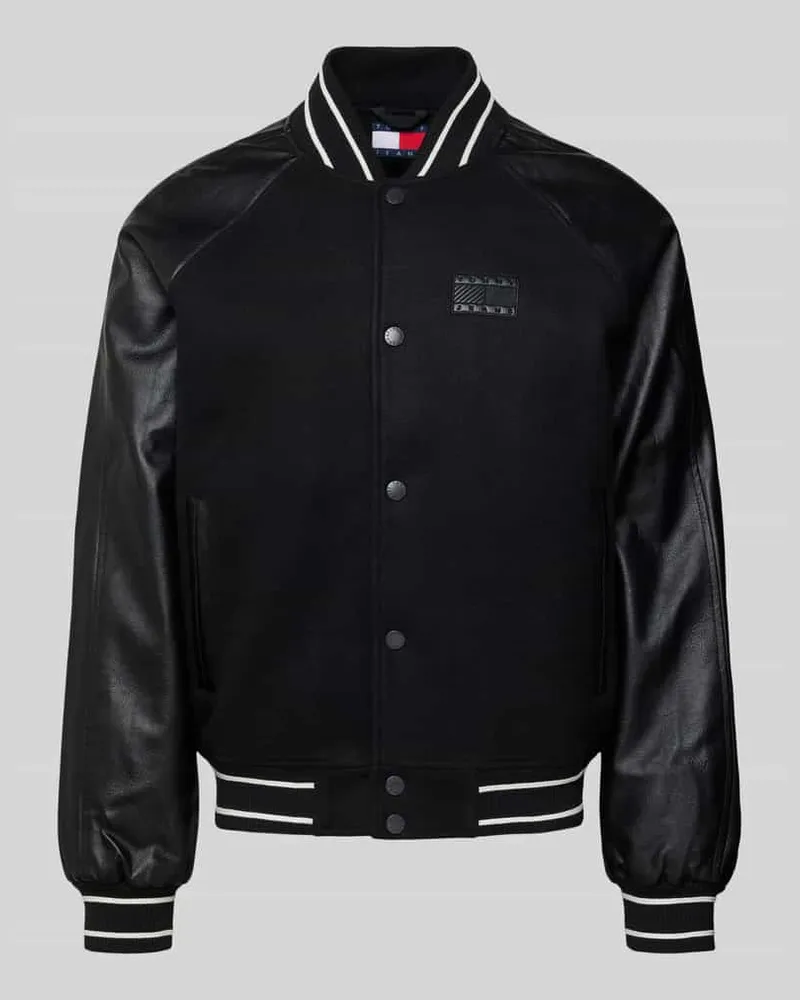 Tommy Hilfiger Regular Fit College-Jacke mit Woll-Anteil Black