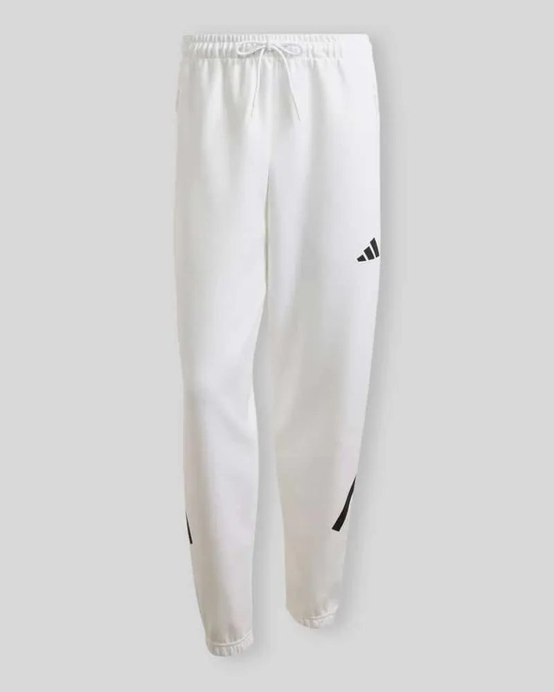 adidas Regular Fit Sweathose mit Baumwoll-Anteil Weiss