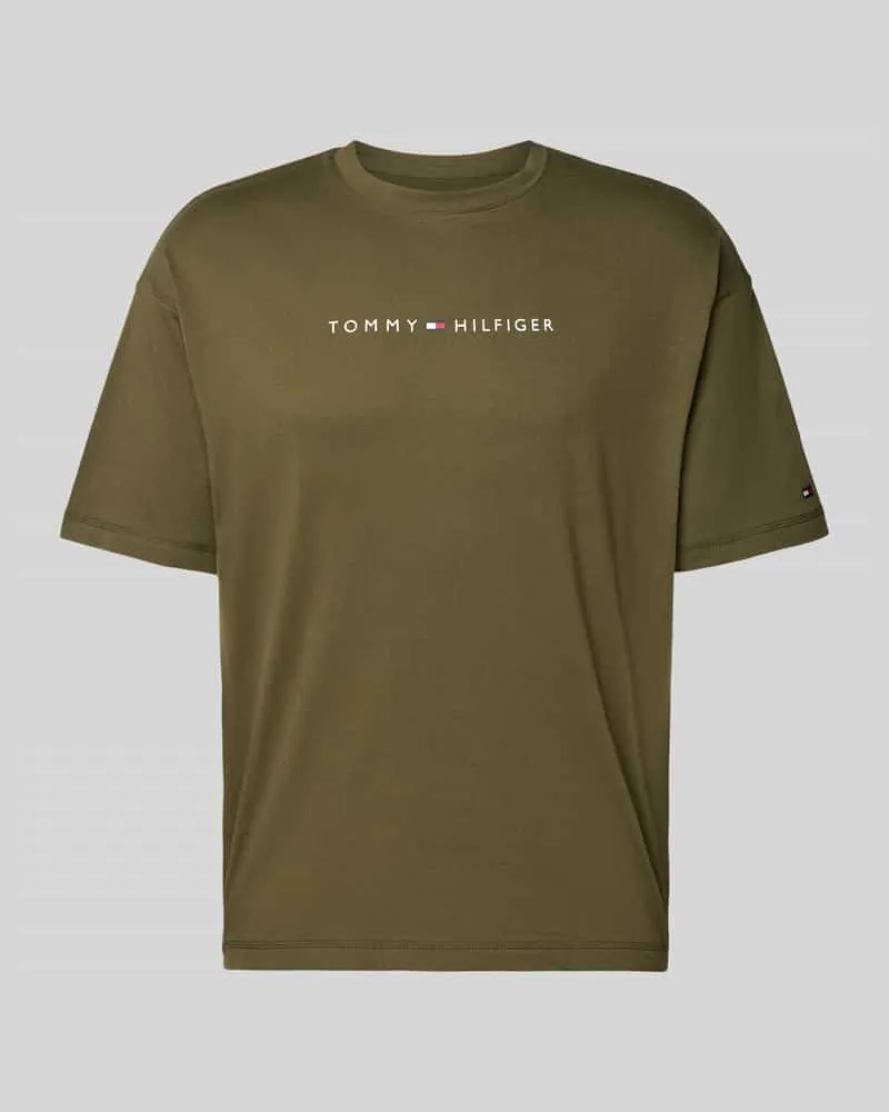 Tommy Hilfiger Regular Fit T-Shirt aus reiner Baumwolle Khaki