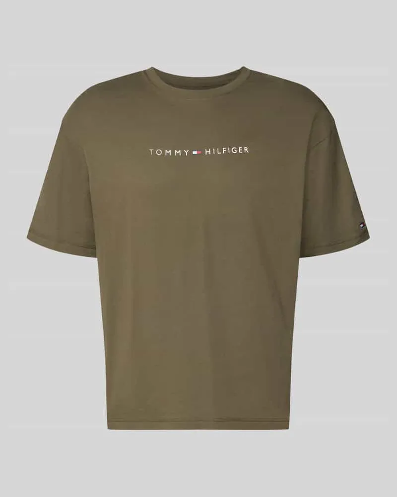 Tommy Hilfiger Regular Fit T-Shirt aus reiner Baumwolle Khaki