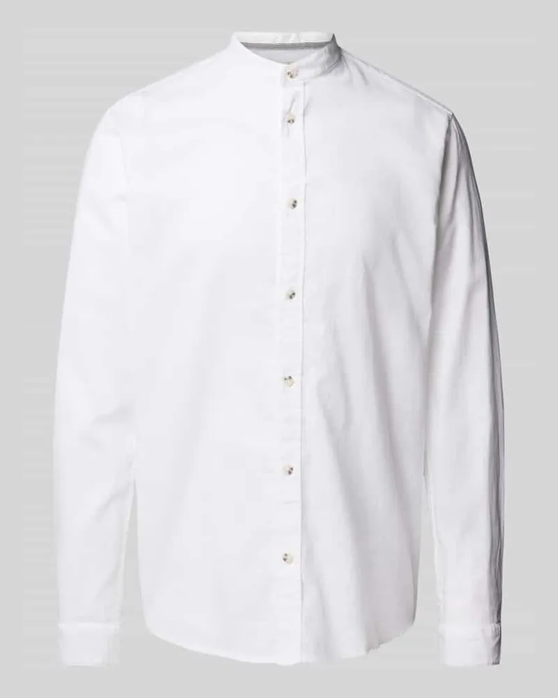 Tom Tailor Regular Fit Freizeithemd aus Leinen-Baumwoll-Mix 