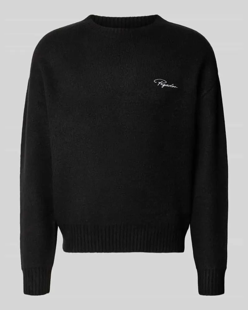 PEGADOR Pullover mit Logo-Schriftzug Modell 'Signar Black