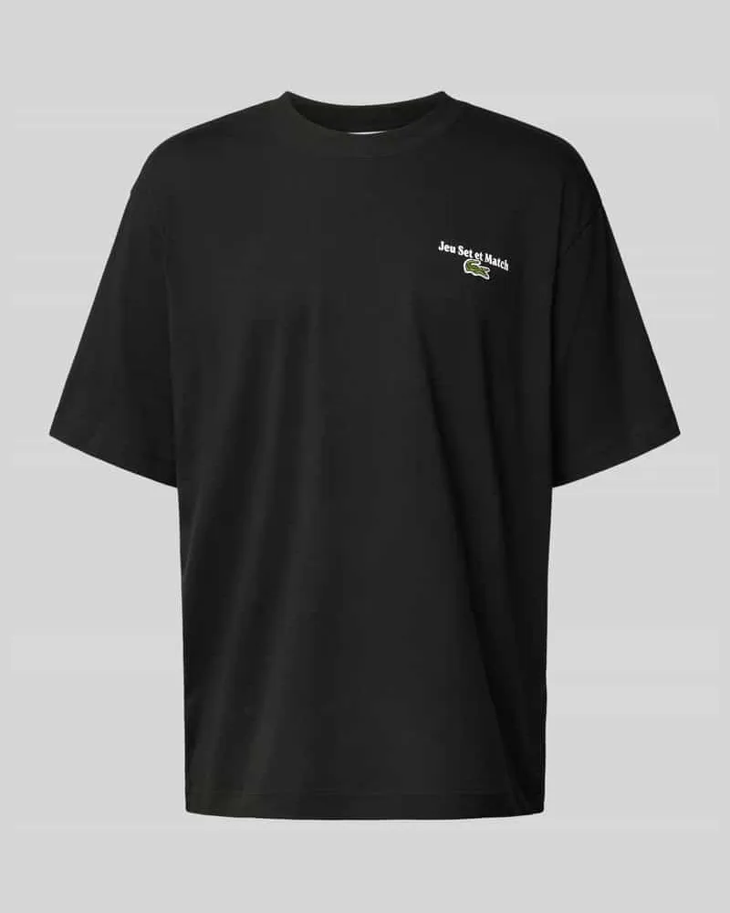 Lacoste Loose Fit T-Shirt aus reiner Baumwolle 