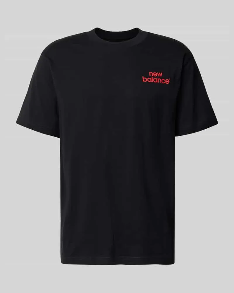 New Balance Regular Fit T-Shirt aus reiner Baumwolle Modell 'INTELLIGENT Black