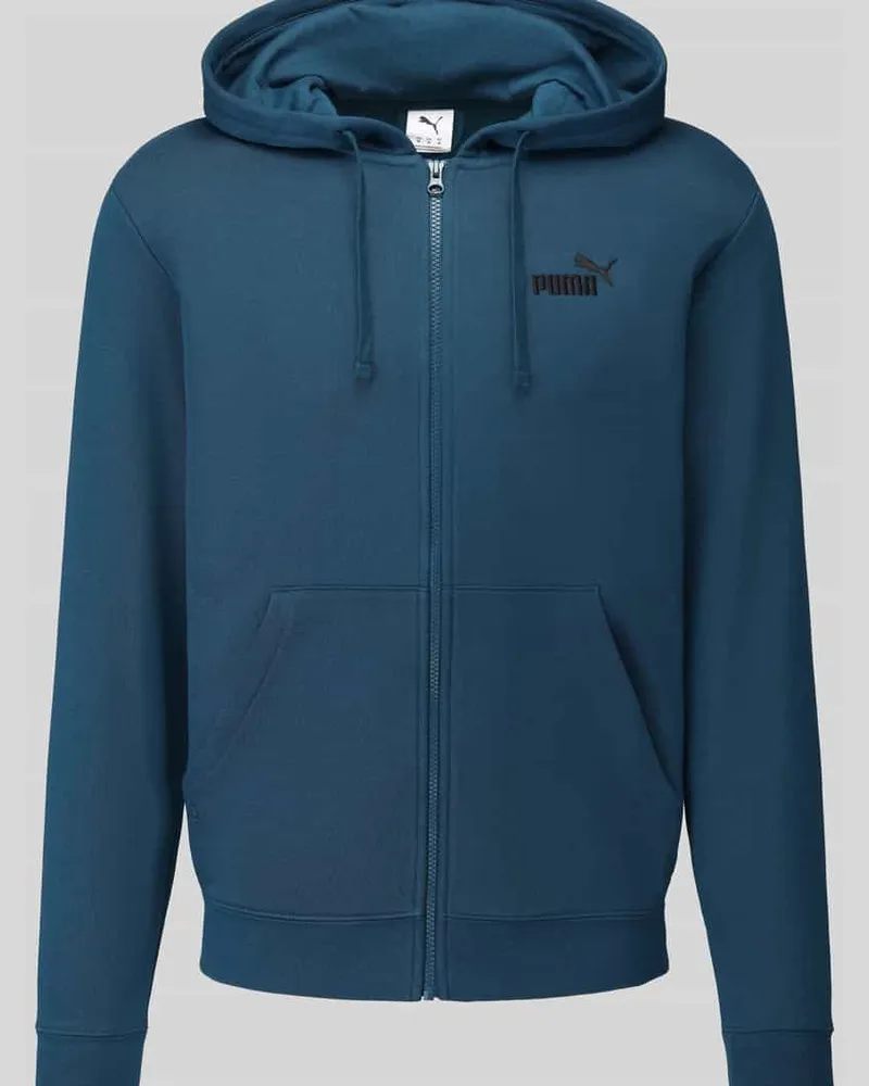 Puma Regular Fit Sweatjacke aus Baumwoll-Mix Petrol